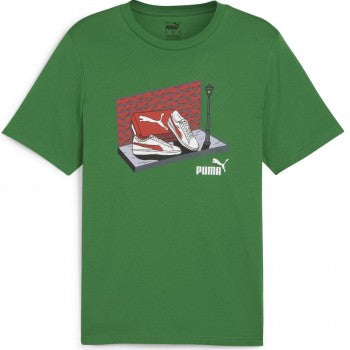 PUMA GRAPHICS SNEAKER BOX TEE ARCHIVE GREEN 680175-86