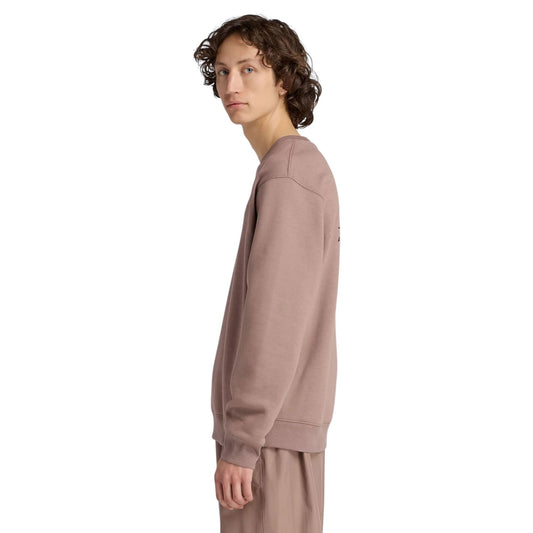 NEW BALANCE LINEAR GRAPHIC FLEECE CREW - EARTH SHADOW MT53529EAS