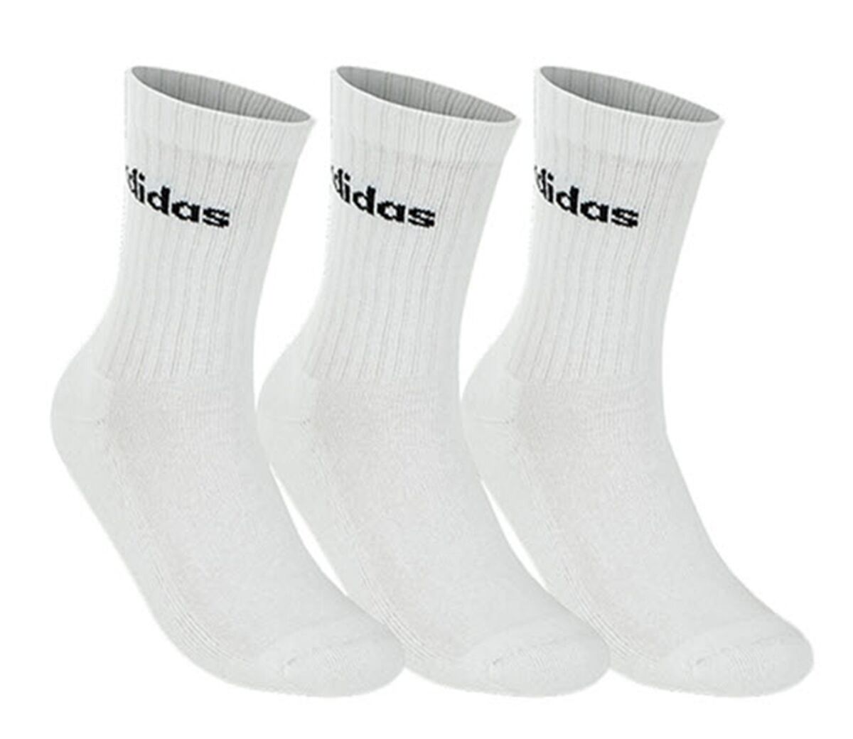 ADI C LIN CREW 3P WHITE/BLACK HT3455