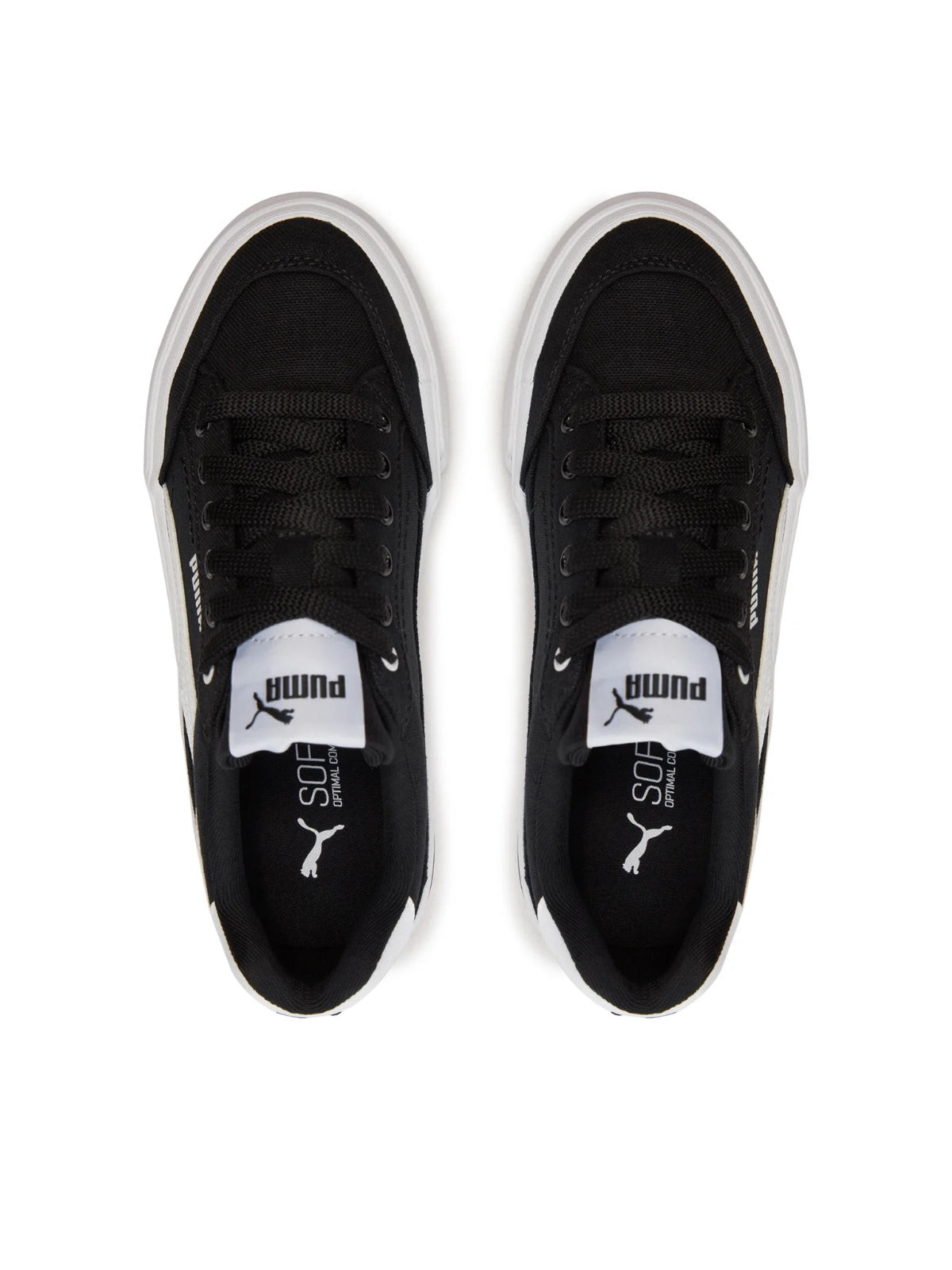 PUMA COURT CLASSIC VULC FS JR BLACK-WHITE 396558-03