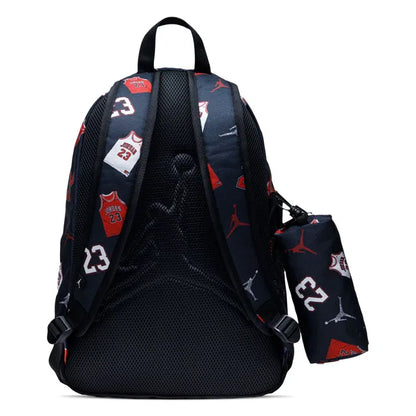 Jordan JRD AIR SCHOOL BACKPACK ASSORTED BLACK/GYM RED/WHITE 9B0503-W0G