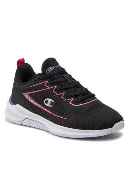 CHAMPION NIMBLE G GS LOW CUT SHOE NBK/FUCSIA/PURPLE S32767-KK003