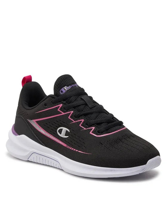 CHAMPION NIMBLE G GS LOW CUT SHOE NBK/FUCSIA/PURPLE S32767-KK003