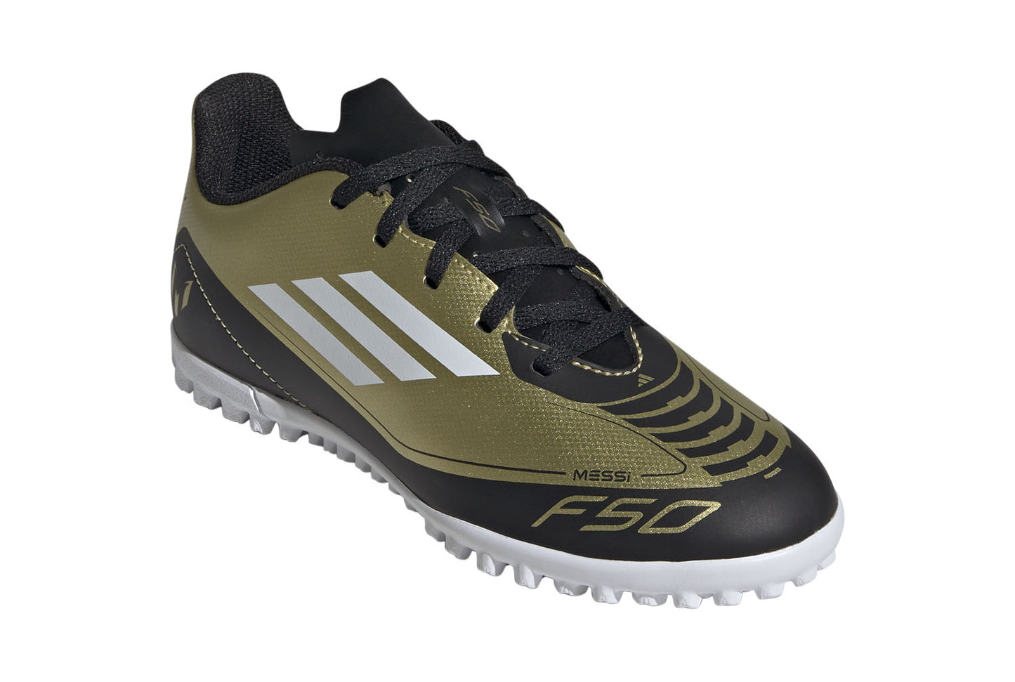 ADIDAS F50 CLUB TF J MESSI GOLDMT/FTWWHT/CBLACK IG9297