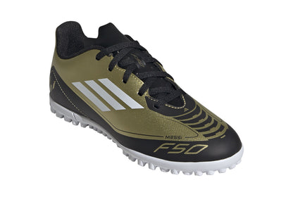 ADIDAS F50 CLUB TF J MESSI GOLDMT/FTWWHT/CBLACK IG9297