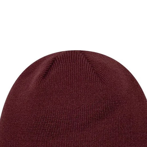 New Era League Essential Beanie Berretto Invernale Unisex in Acrilico Bordeaux Taglia Unica 60915759