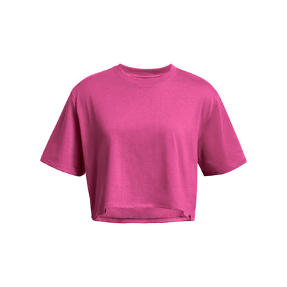 UNDER ARMOUR CAMPUS BOXY CROP SS ASTRO PINK 1383644-686