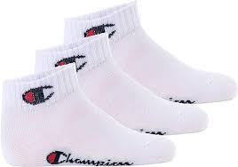 CHAMPION 3PK QUARTER SOCKS WHT/WHT/WHT-NS U30042-WW001