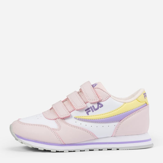 FILA ORBIT VELCRO LOW KIDS WHITE-MAUVE CHALK 1010785-13256