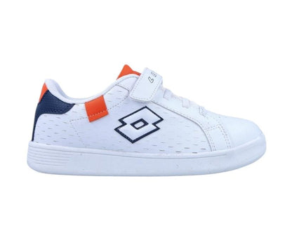 LOTTO 1973 AMF EVO VI FLUO CL S WHITE/DRESS BLUE/ORANGE FLUO 2 217506-8Y3