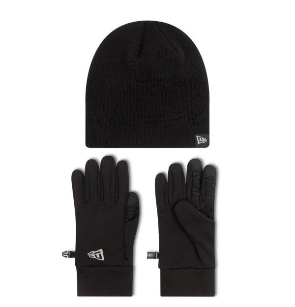 New Era Set Berretto e Guanti Nero 60758516