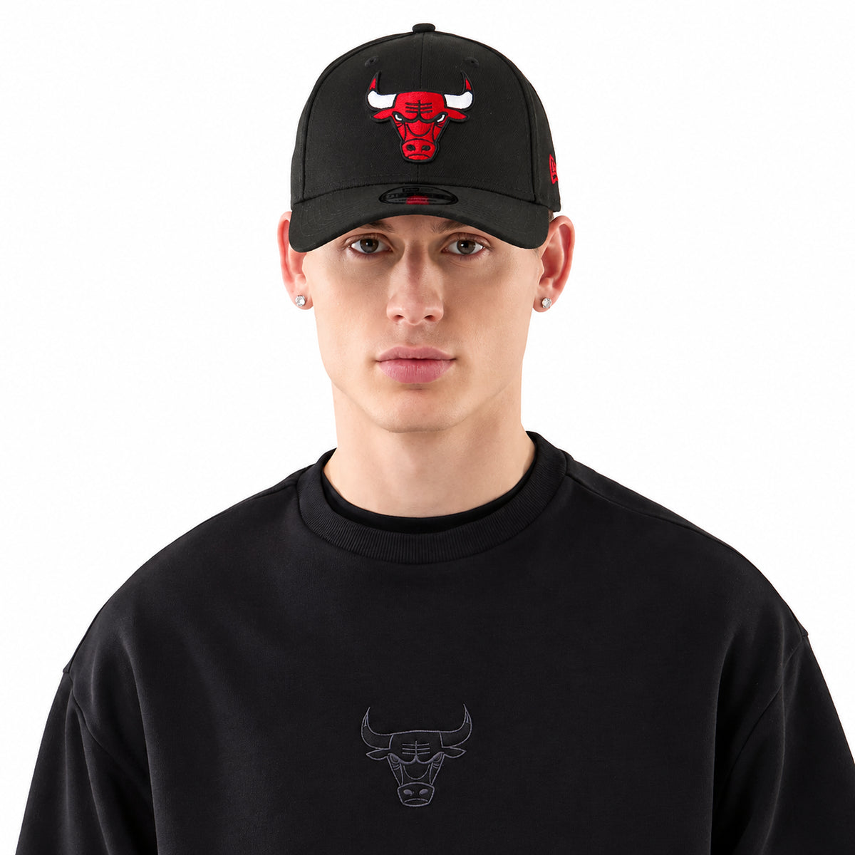 New Era Felpa Uomo Sportiva Nero Black S-XL 60897375