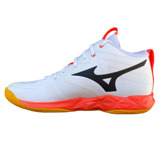 MIZUNO WAVE MOMENTUM PRO MID	White/FieryCoral2/Citrus V1GA254501