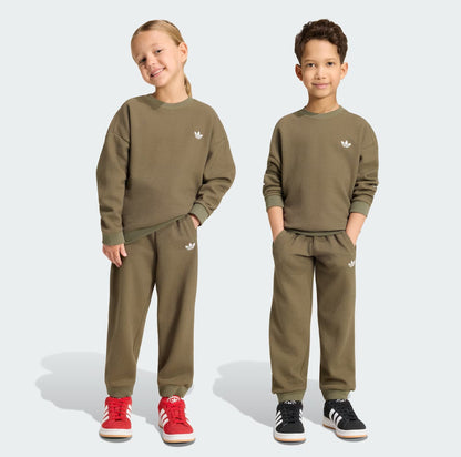 Adidas Tuta Bambino Girocollo Oliva KT1769