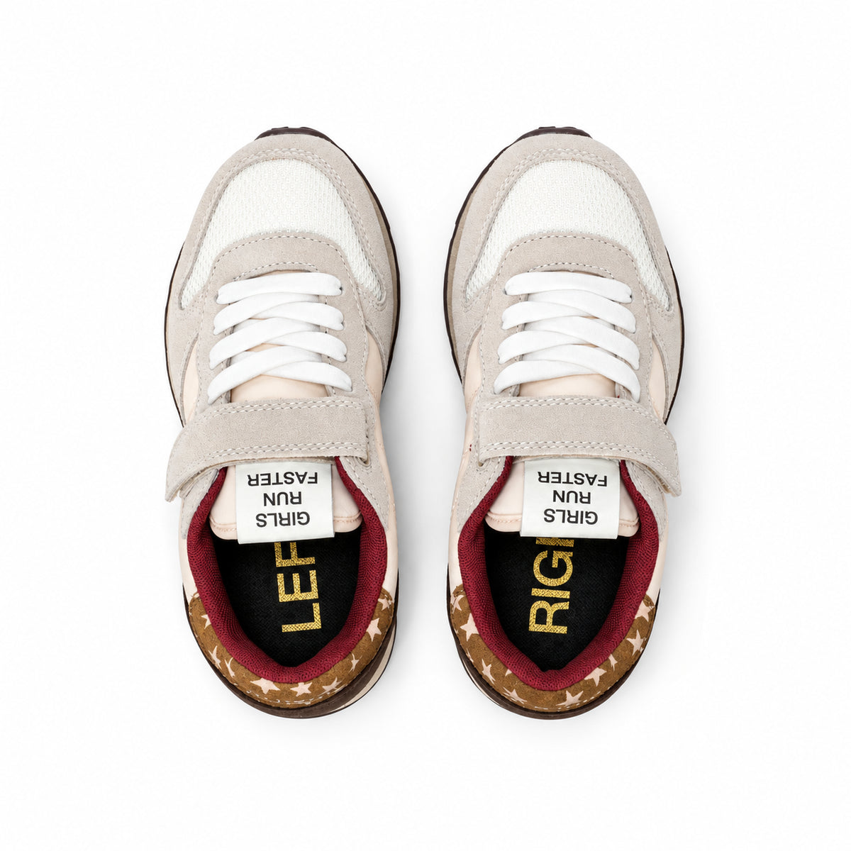 Sun68 Ally Vintage Kid Z46407K-31 – Panna | Scarpe sportive bambina in mesh, sneakers casual dal look delicato per il tempo libero e ogni giorno