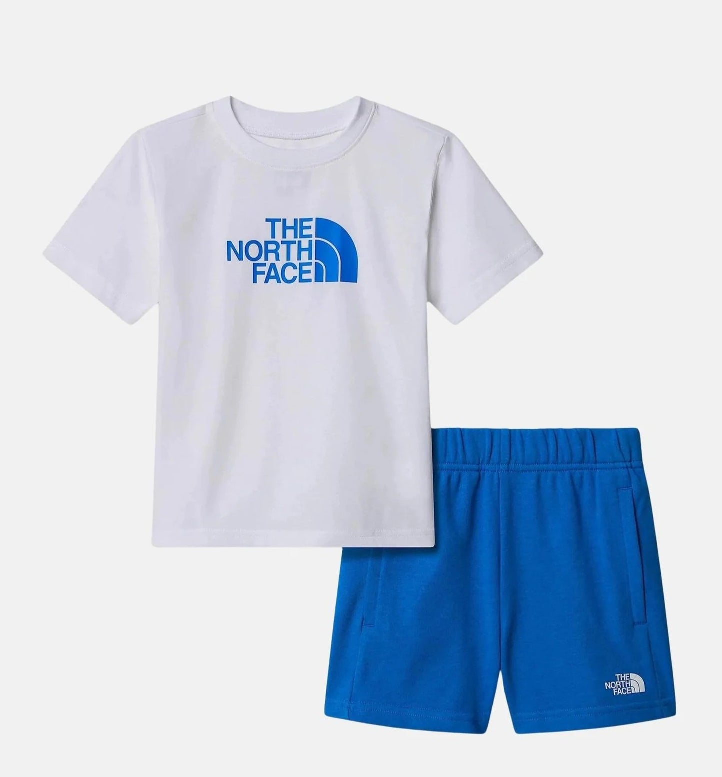 THE NORTH FACE KID COTTON SUMMER SET- GRAPHIC TNF WHITE/HERO BLUE NF0A8ANUTL41