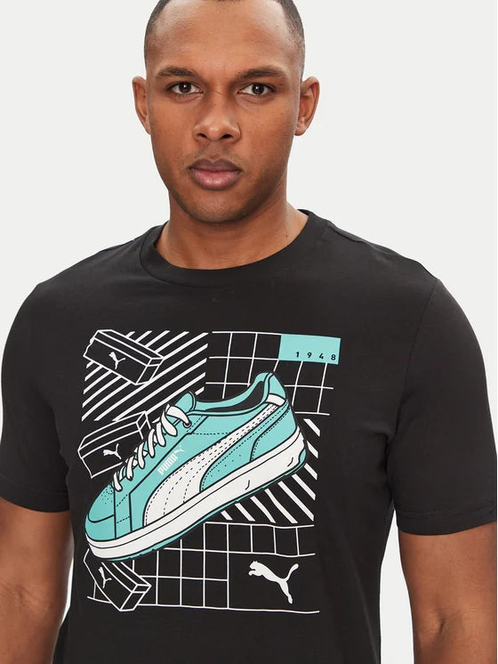 PUMA GRAPHICS SNEAKER TEE BLACK 684830-01