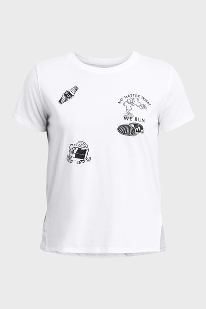 UNDER ARMOUR WE RUN SS WHITE 1382965-100