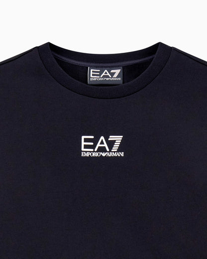 EA7 Felpa nera bambino elegante e confortevole, ideale per uno stile casual 7B000025-UC001