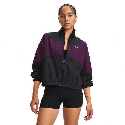 Under Armour Giacca Rival Woven 1389631-002 – Nero/Viola