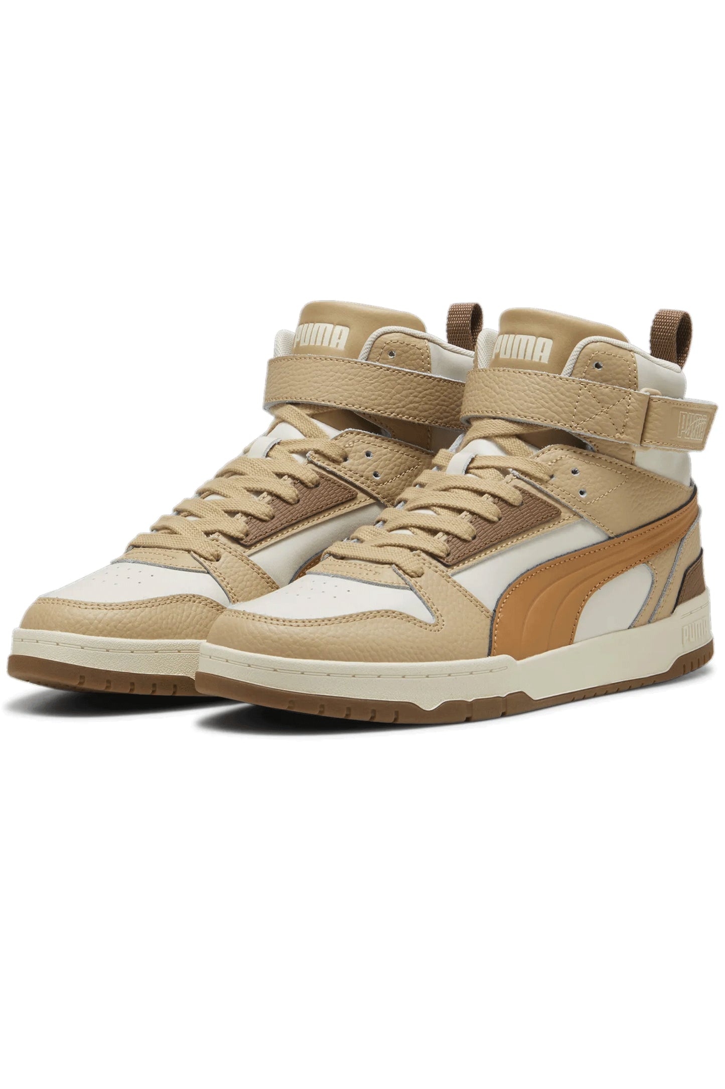 PUMA RBD GAME LTHR ALPINE SNOW-CARAMEL LATTE-HAUTE COFFEE-SAND DUNE 397470-01