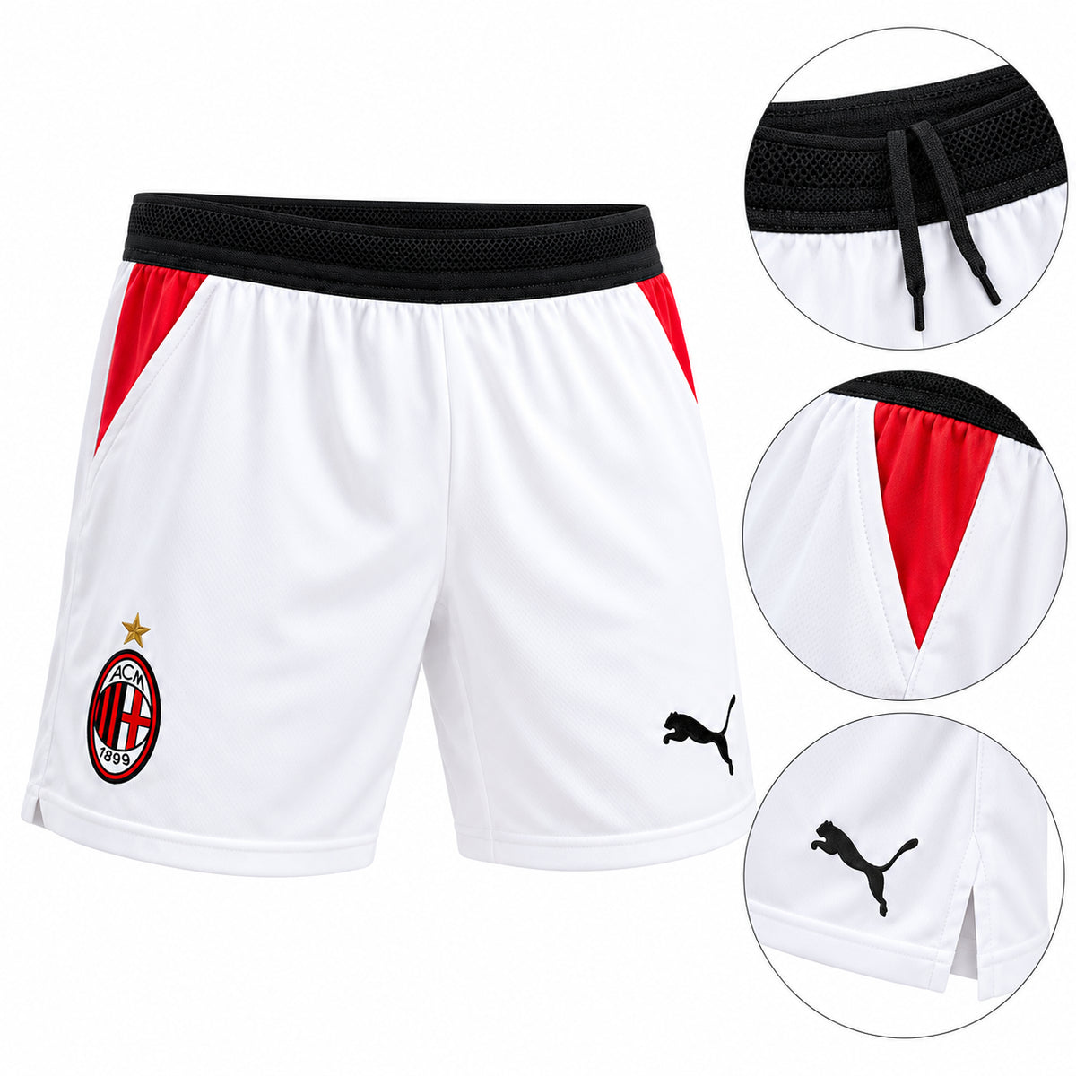 Puma Shorts Milan Junior 26/27 784150-04 – Bianco