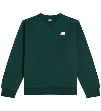 New Balance Brush Back Small Logo Crew LAKB0002-NOG | Unisex Bambino | Nordic Green