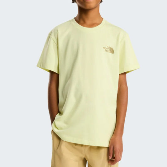 THE NORTH FACE TEEN VOYAGE RELAXED SHORT SLEEVE TEE LEMON MIST NF0A8G21G6O1