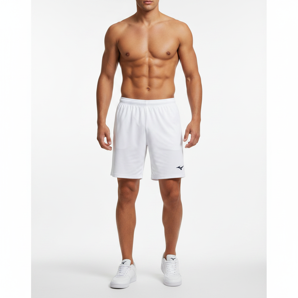 Mizuno Team Trad Shukyu Short P2EB763501 - Bianco indossato