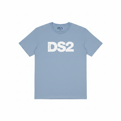 DS2 T-Shirt SS26272 manica corta colore Celeste su sfondo bianco