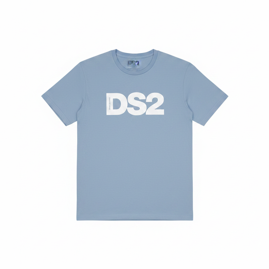 DS2 T-Shirt SS26272 manica corta colore Celeste su sfondo bianco
