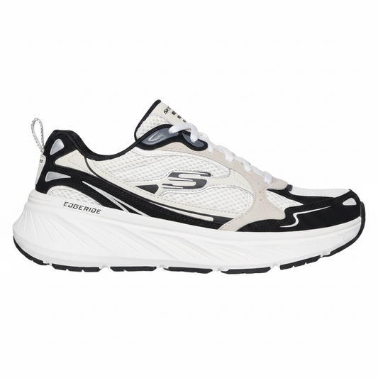 Skechers Edgeride Cool Fusion 150493 sneaker unisex Bianco/Nero su sfondo bianco