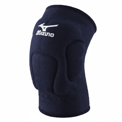 Mizuno VS1 Kneepad ginocchiera pallavolo blu navy dettaglio logo e imbottitura