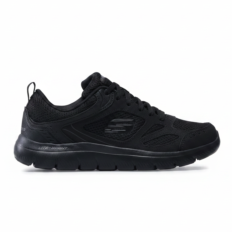 Skechers Summits South Rim 52812 sneaker uomo Nero su sfondo bianco