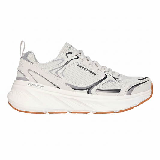 Skechers Edgeride Exodis 232844 sneaker running Bianco/Naturale su sfondo bianco