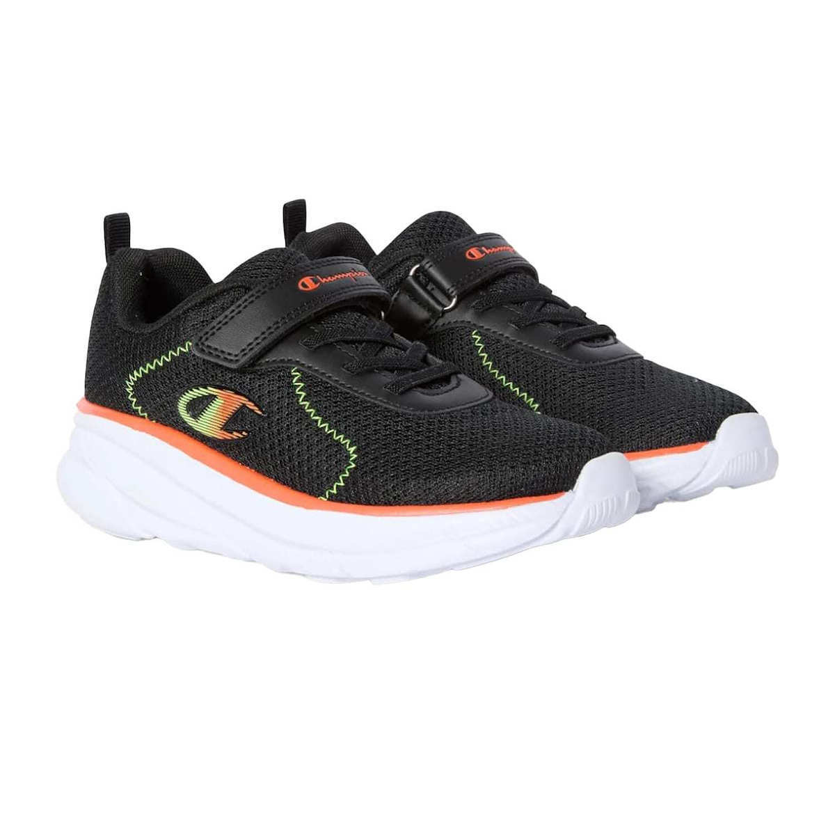 CHAMPION HRO J B TD LOW CUT SHOE NBK/F ORG/F SYF S33251-KK012