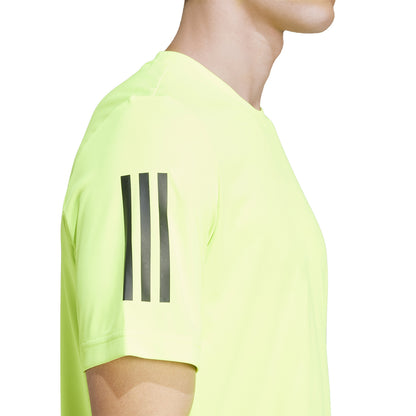 ADIDAS CLUB 3STR TEE LUCID LEMON IS8110
