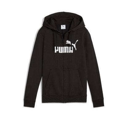 PUMA ESS NO. 1 LOGO FULL-ZIP HOODIE FL BLACK 682400-01