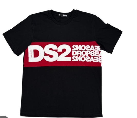 DS2 T-SHIRT 100% COTONE NERO FW25216