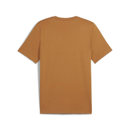 PUMA ESS SMALL LOGO TEE (S) CARAMEL LATTE-BLACK 586669-19