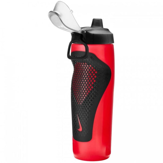 NIKE REFUEL BOTTLE LOCKING LID UNIVERSITY RED/BLACK/SILVER IRIDESCENT N100766864024