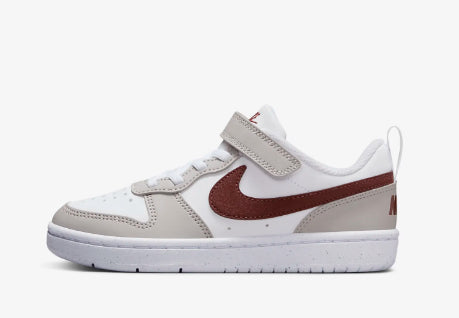 NIKE COURT BOROUGH LOW RECRAFT WHITE/DARK PONY-LT IRON ORE-WHITE FZ4522-100