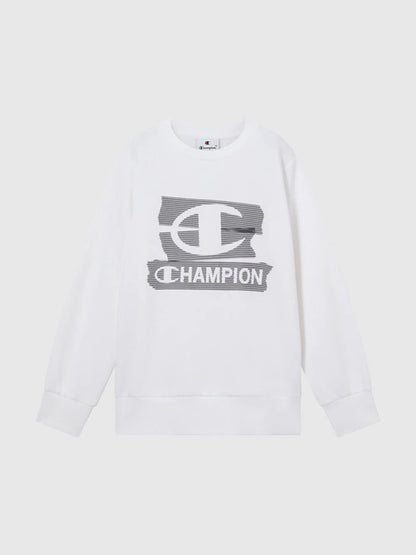 CHAMPION CMP CREWNECK SWEATSHIRT WHT 307254-WW001