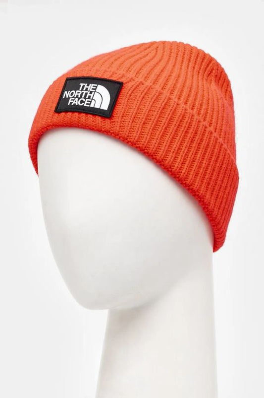 THE NORTH FACE KIDS TNF BOX LOGO CUFFED BEANIE RADIANT POPPY NF0A7WGCP2B1