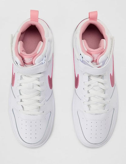 NIKE COURT BOROUGH MID 2 WHITE/PINK GLAZE CD7782-105