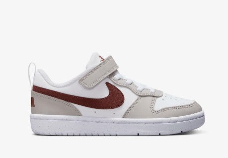 NIKE COURT BOROUGH LOW RECRAFT WHITE/DARK PONY-LT IRON ORE-WHITE FZ4522-100