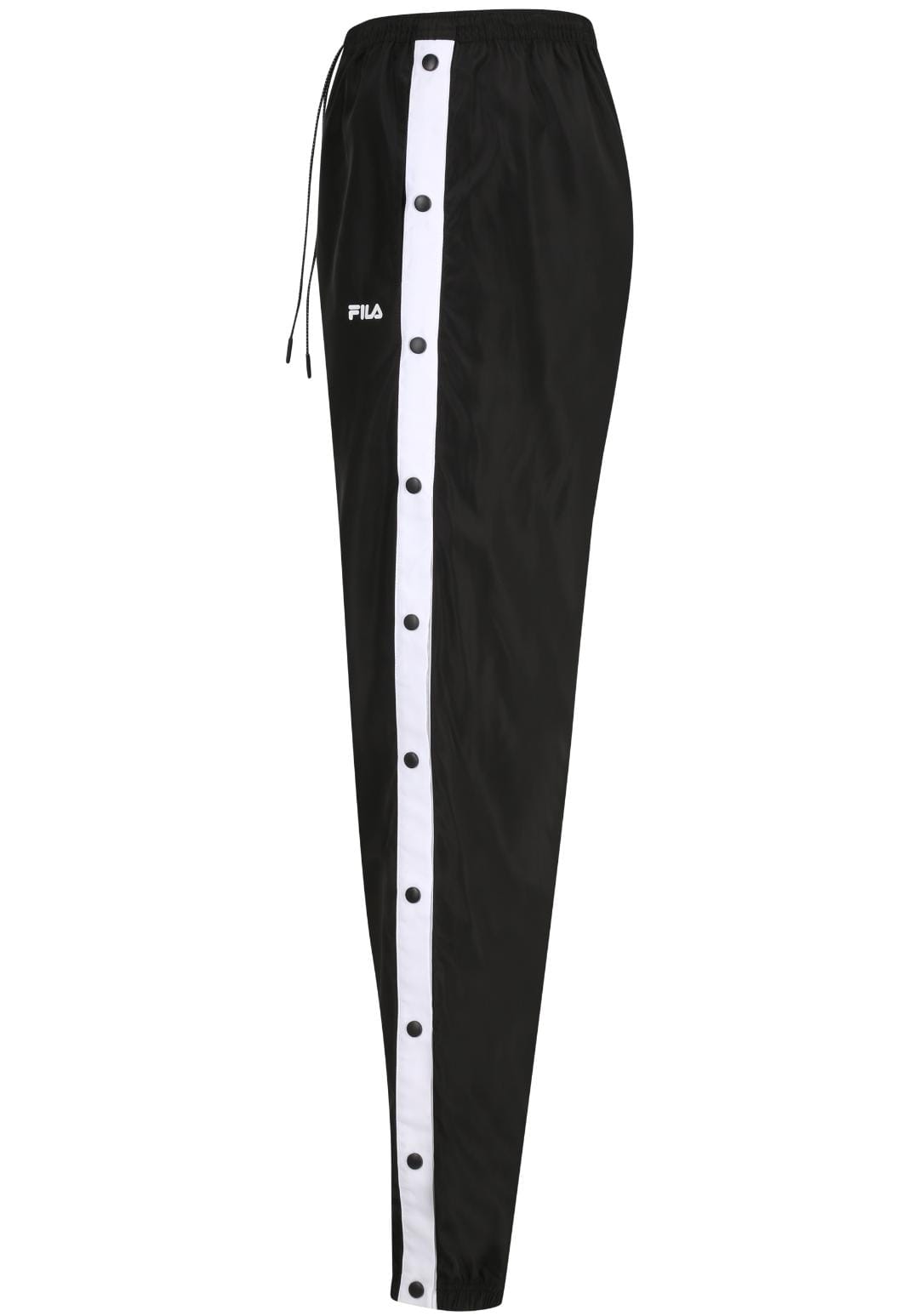 FILA LARISA HIGH WAIST BUTTENDED TRACK PANTS BLACK-BRIGHT WHITE FAW0768-83072