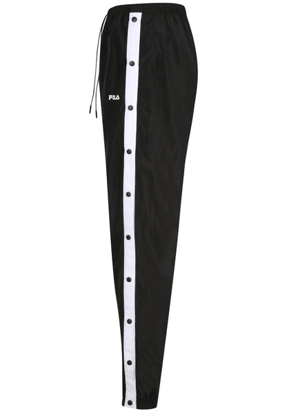 FILA LARISA HIGH WAIST BUTTENDED TRACK PANTS BLACK-BRIGHT WHITE FAW0768-83072