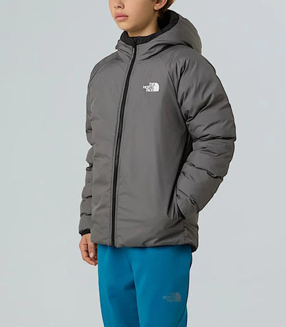 THE NORTH FACE B REVERSIBLE PERRITO HOODED JACKET TNF BLACK/SMOKED PEARL NF0A88TWWOO1
