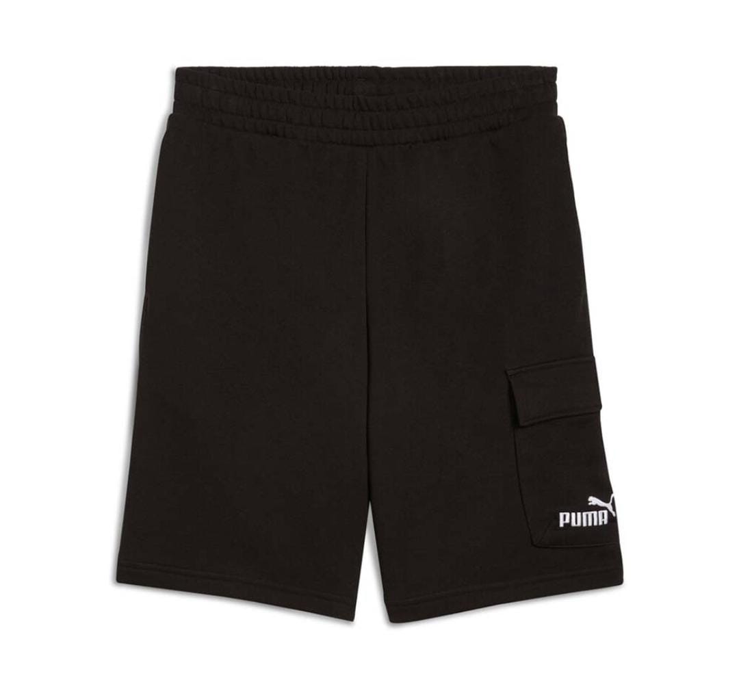 PUMA ESS NO. 1 LOGO CARGO SHORTS 10” TR BLACK 682662-01